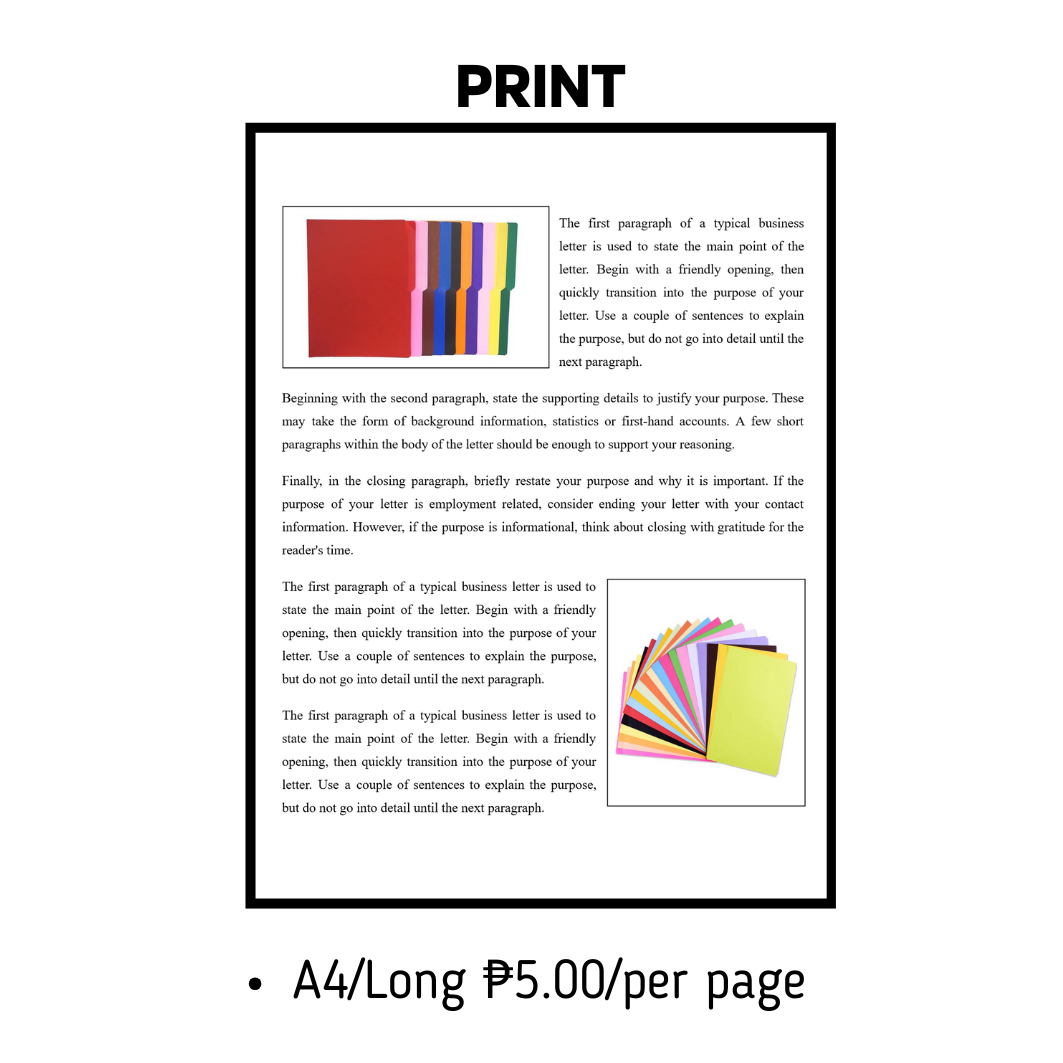 A4/Long - Partial Colored